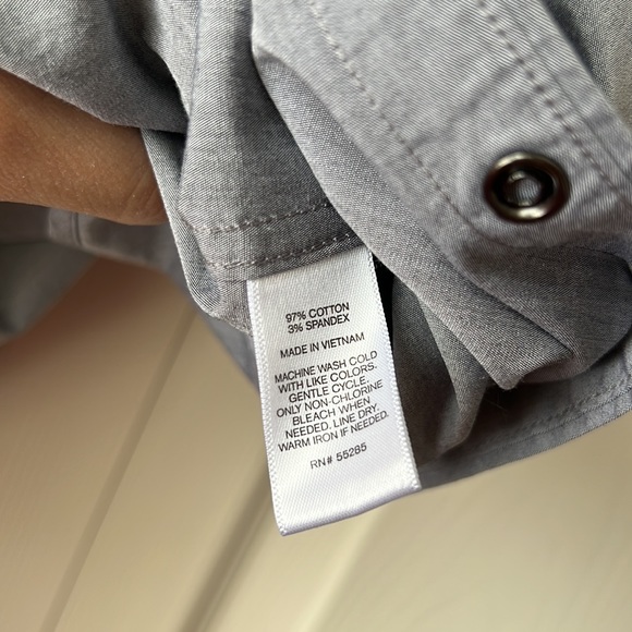 Express fitted button down shirt. Small. Gray - Picture 9 of 9